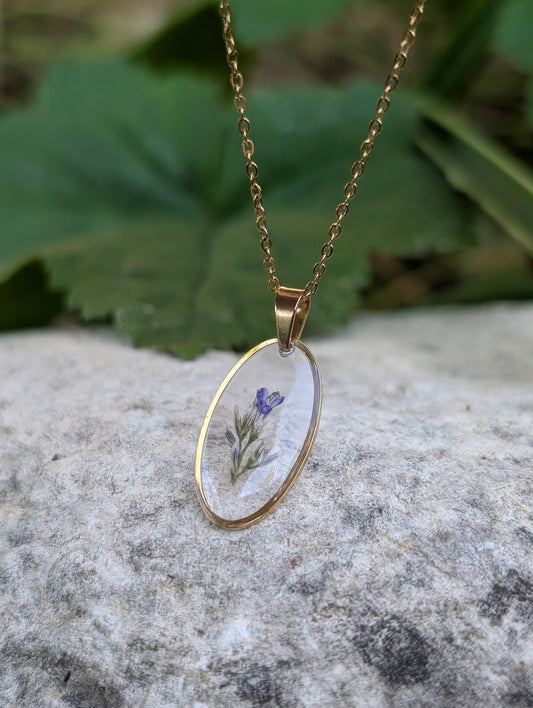Oval Lovers Grass | Original Flora Necklace