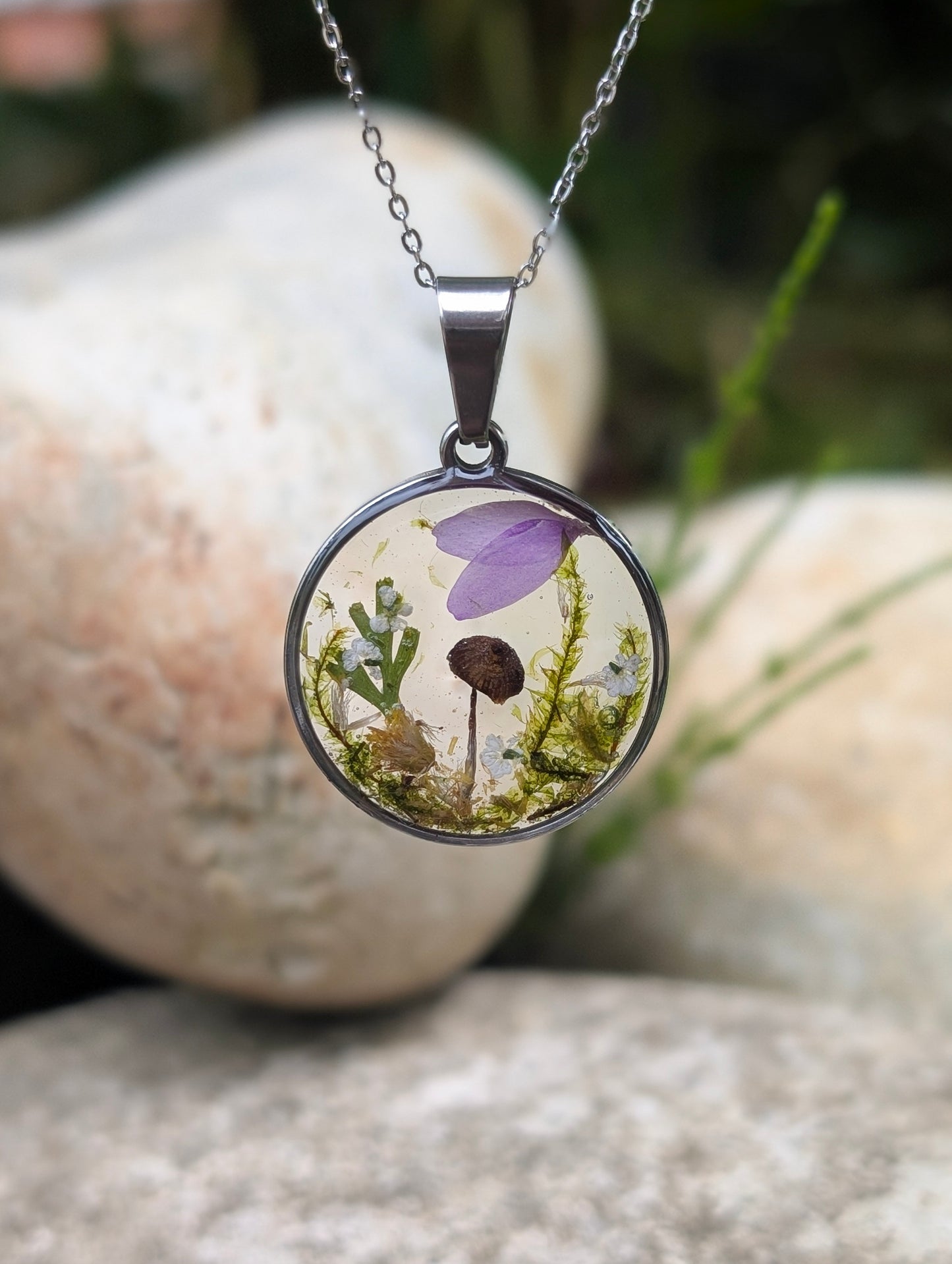 An Enchanted Spring | Original Mushroom Necklace