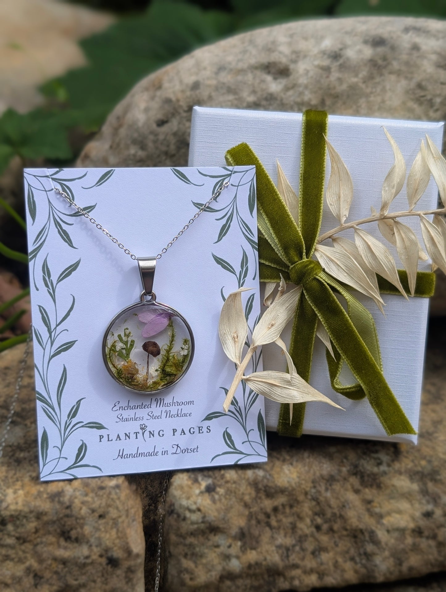 An Enchanted Spring | Original Mushroom Necklace