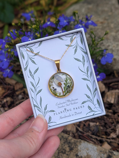 An Enchanted Spring | Original Mushroom Necklace