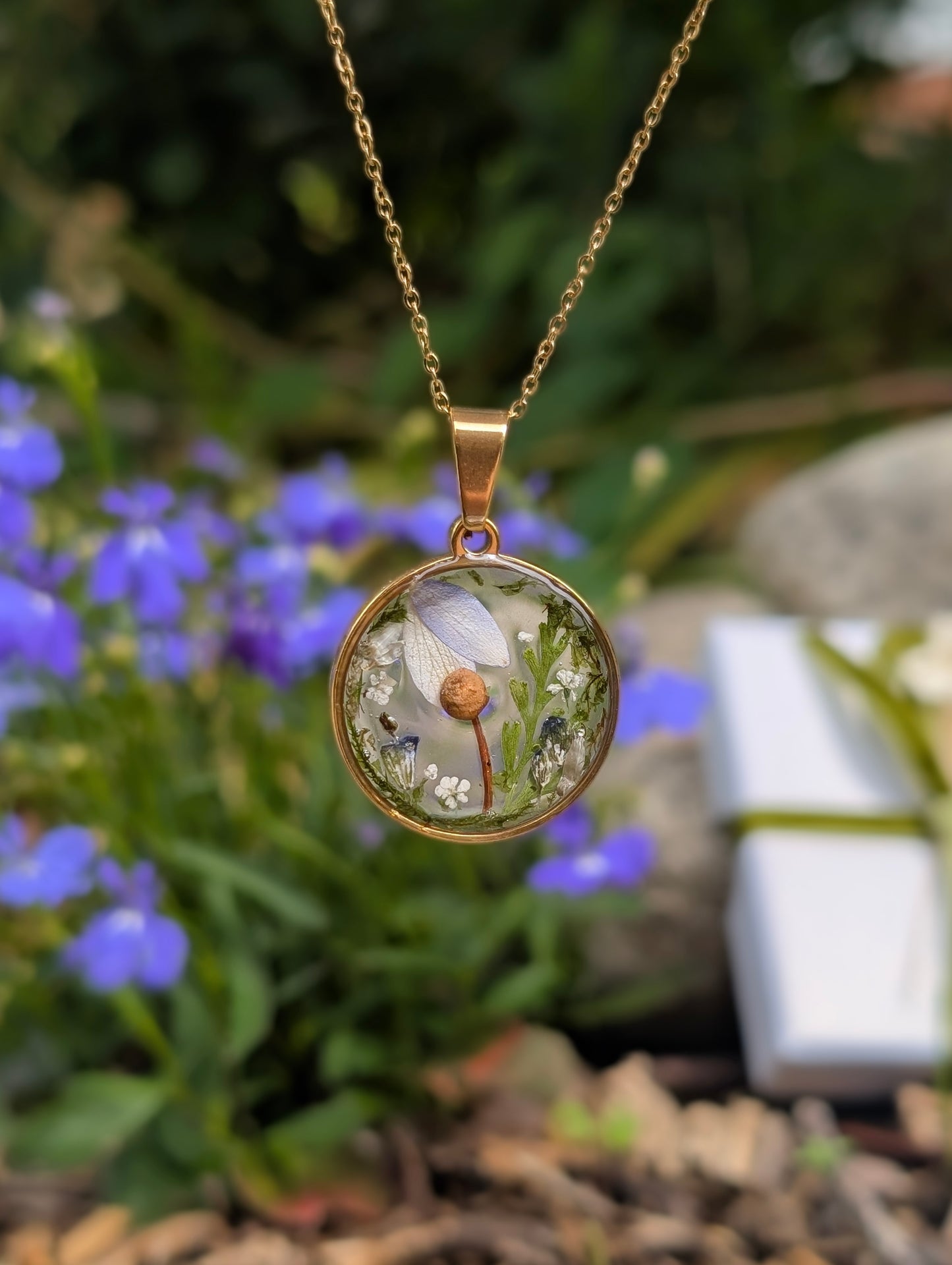 An Enchanted Spring | Original Mushroom Necklace