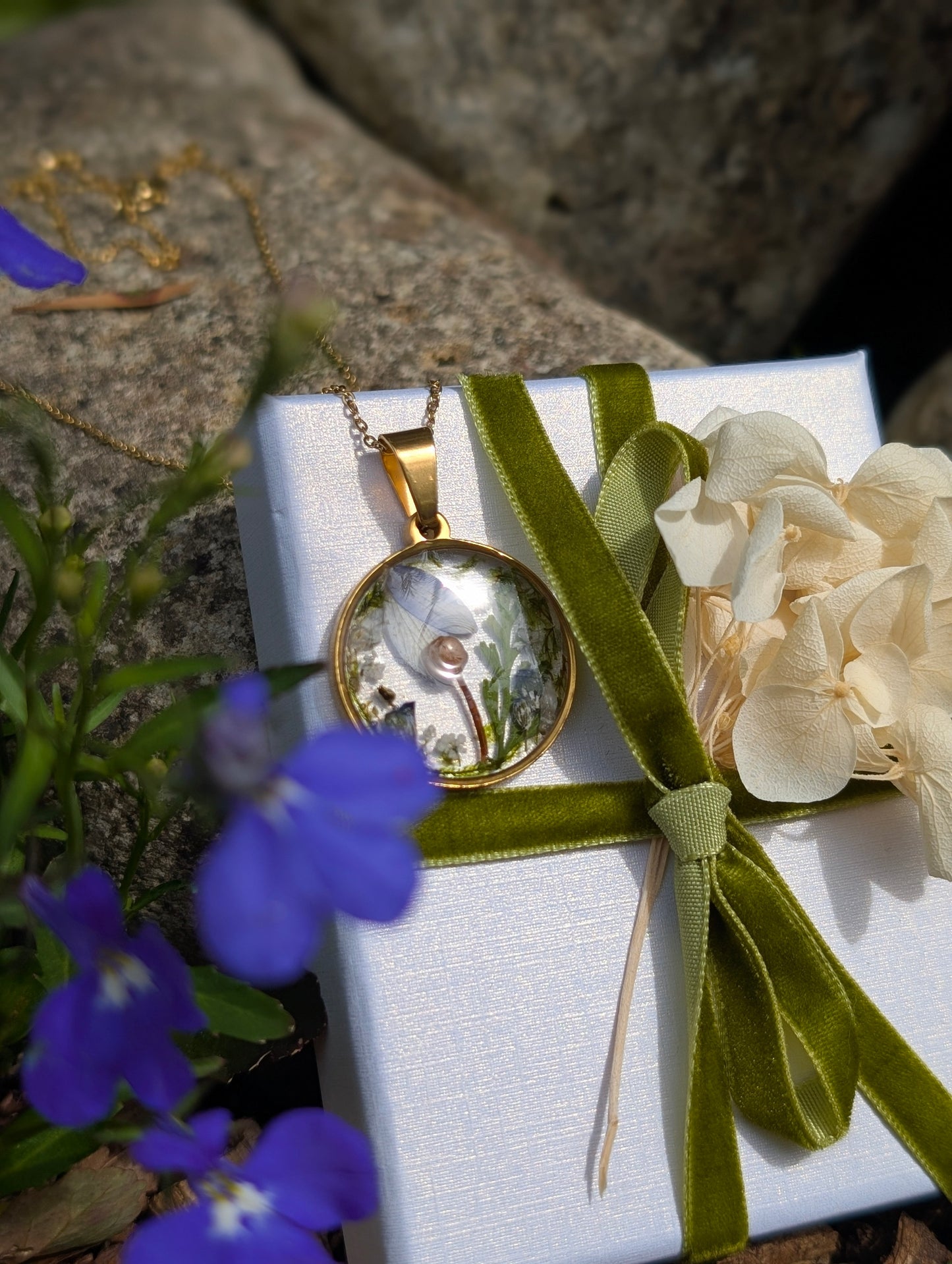 An Enchanted Spring | Original Mushroom Necklace